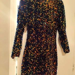 Beautiful sequence dress for special occasions on night out for dinner . Size M